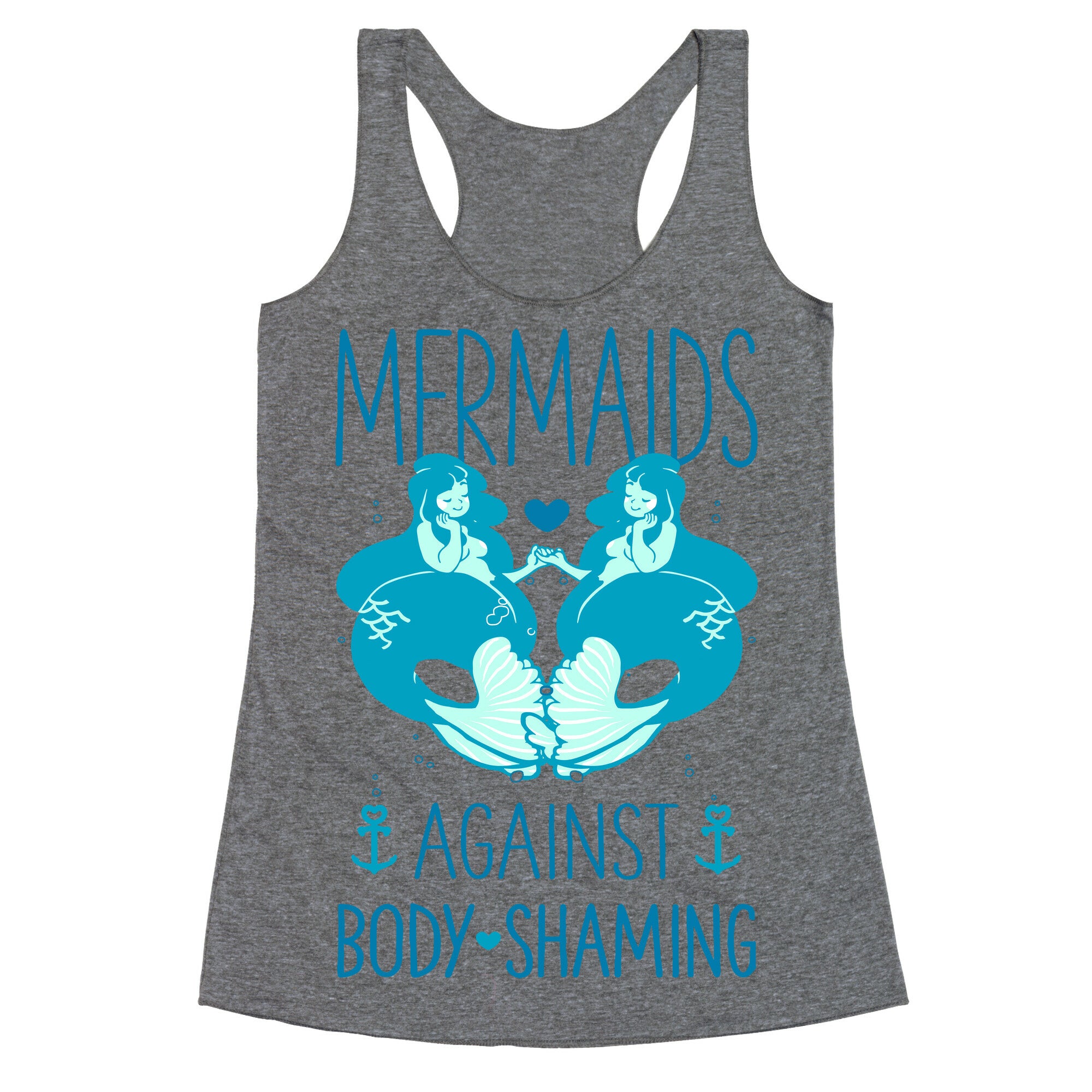 Mermaids Against Body Shaming Racerback Tank